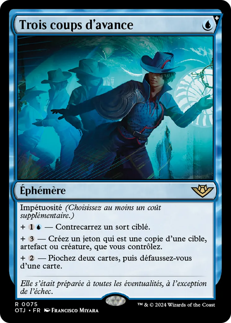 Trois coups d'avance — Outlaws of Thunder Junction — Magic: The Gathering