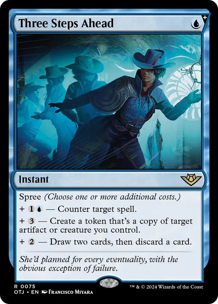 Three Steps Ahead — Outlaws of Thunder Junction — Magic: The Gathering