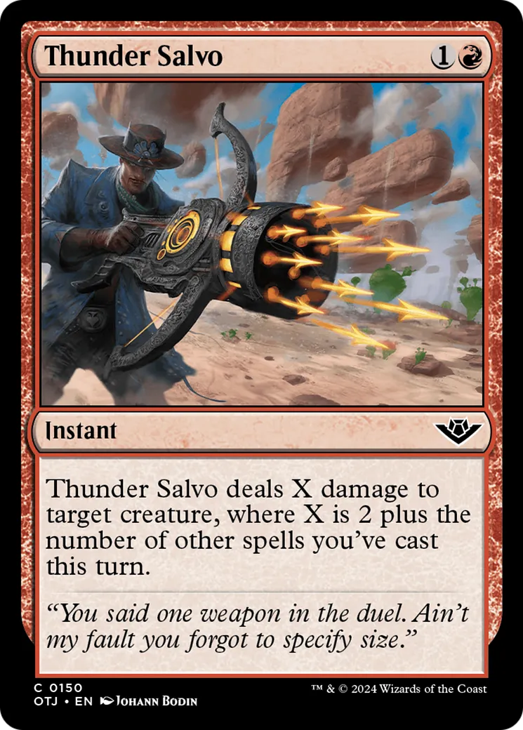 Salve tonnante — Outlaws of Thunder Junction — Magic: The Gathering