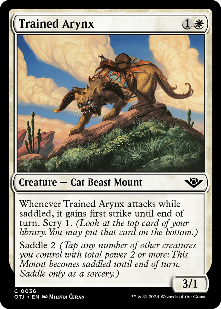 Trained Arynx — Outlaws of Thunder Junction — Magic: The Gathering