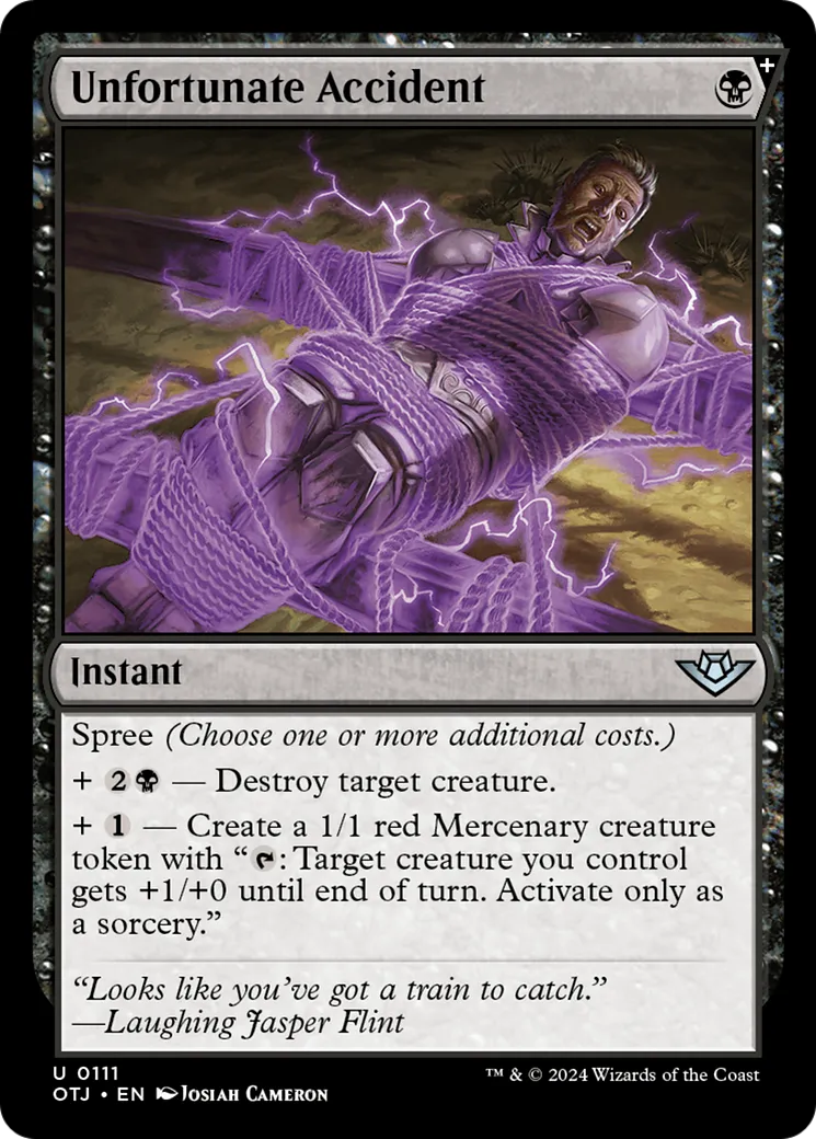 Unfortunate Accident — Outlaws of Thunder Junction — Magic: The Gathering