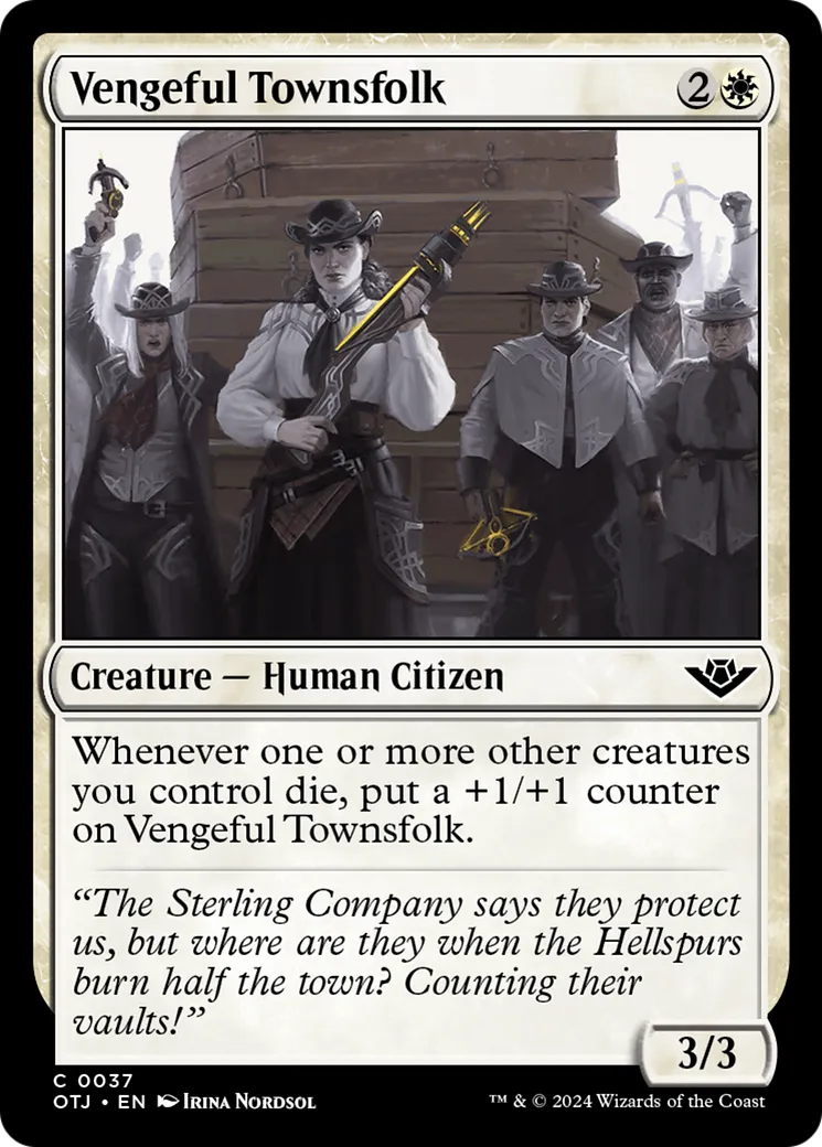 Vengeful Townsfolk — Outlaws of Thunder Junction — Magic: The Gathering