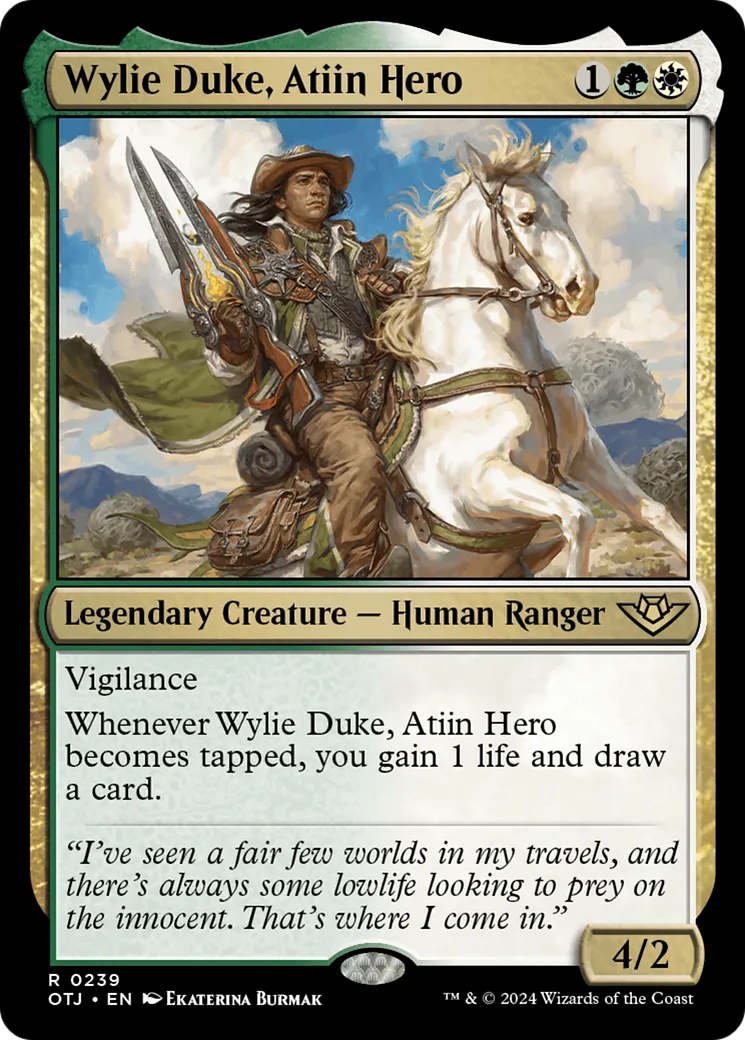 Wylie Duke, héros atiin — Outlaws of Thunder Junction — Magic: The Gathering