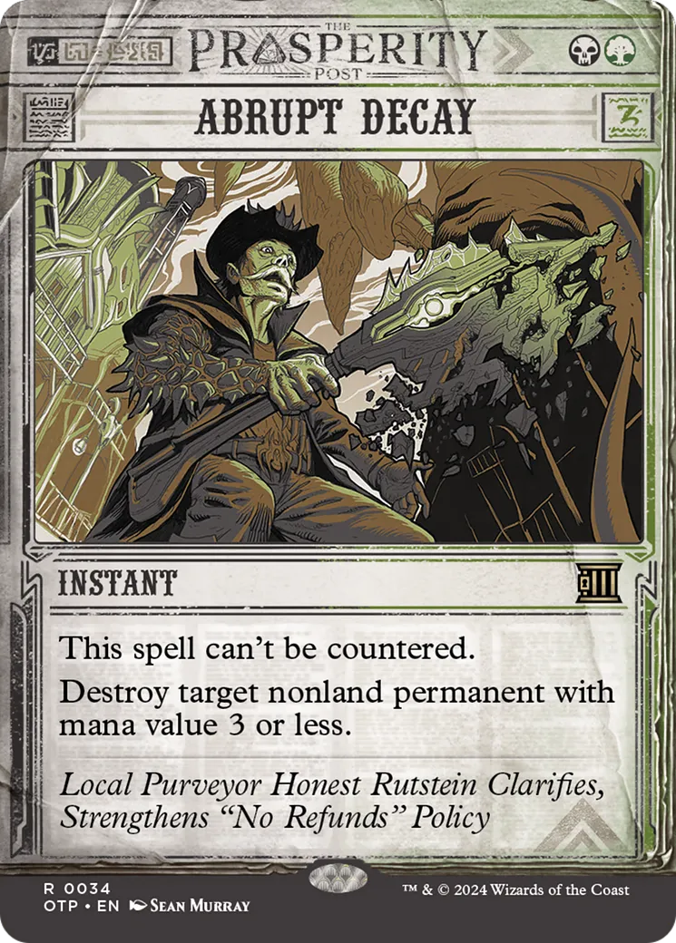 Décomposition abrupte — Breaking News — Magic: The Gathering