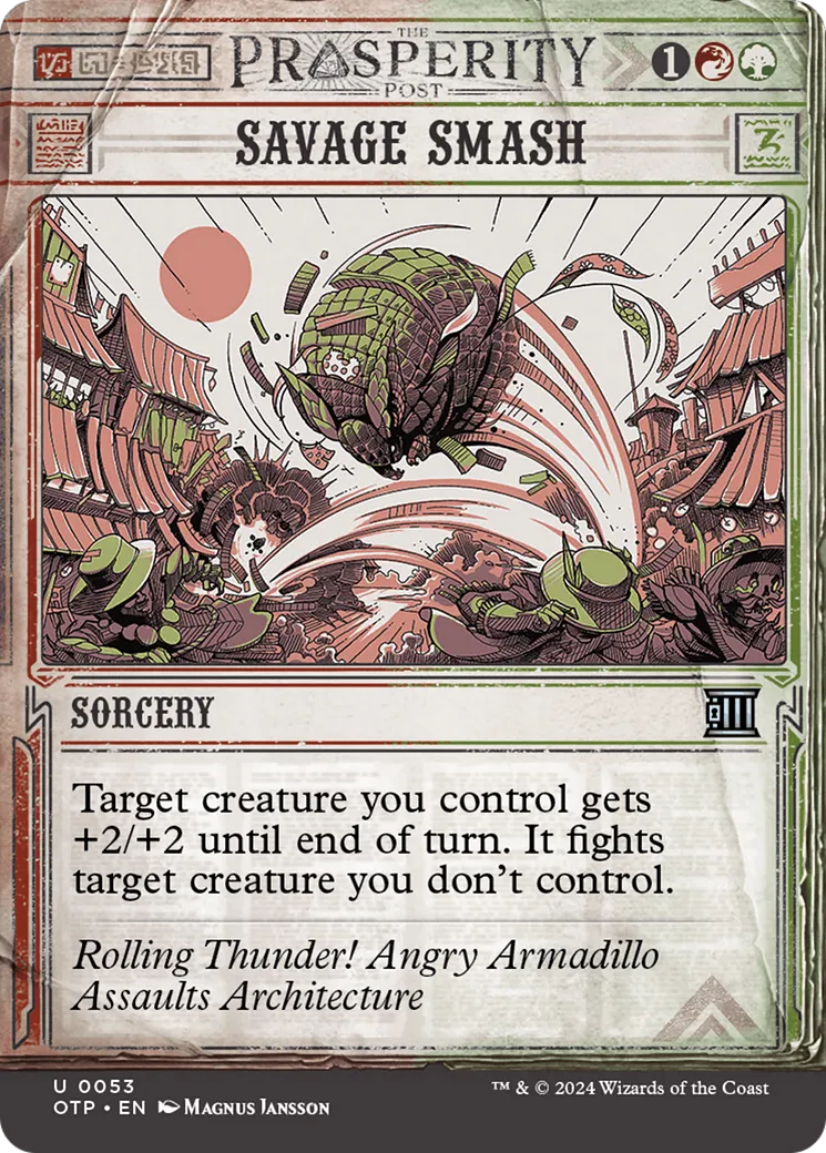 Savage Smash — Breaking News — Magic: The Gathering