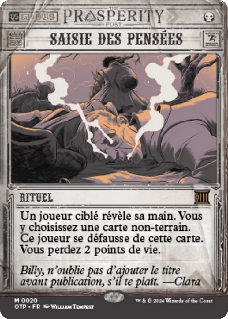 Saisie des pensées — Breaking News — Magic: The Gathering