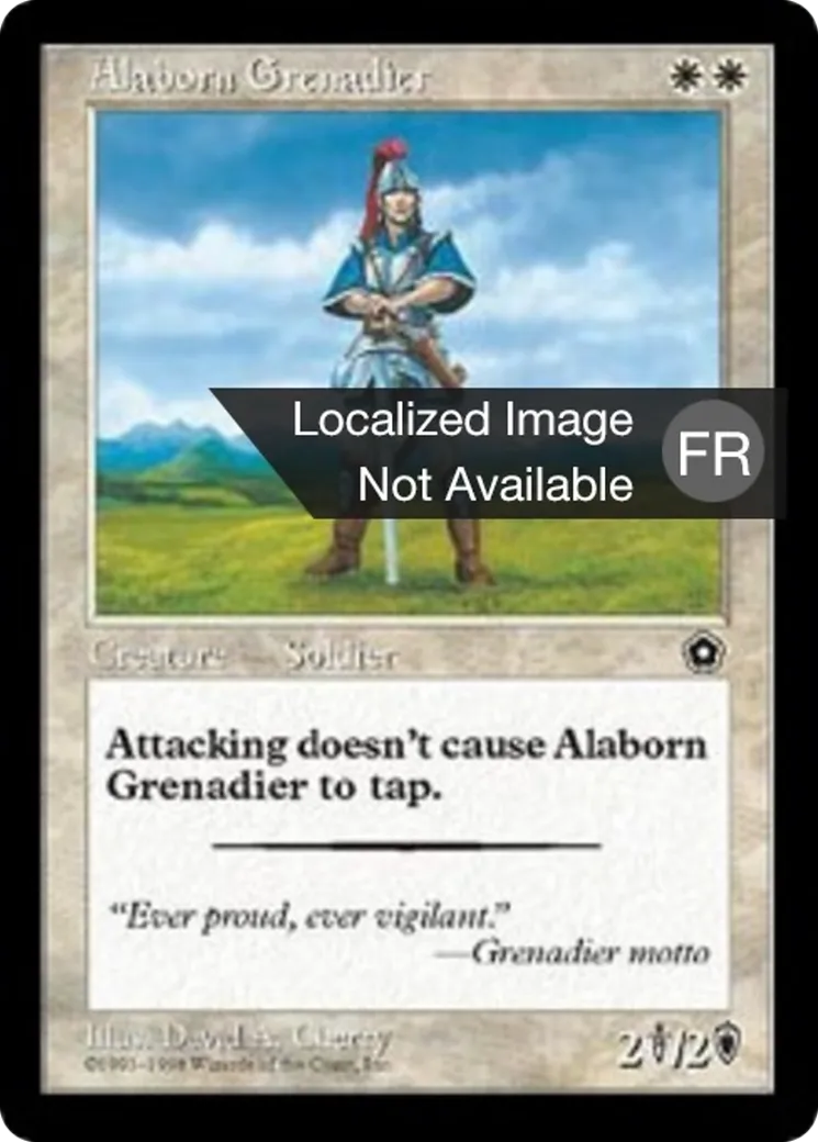Grenadier d'Alaborn — Portal Second Age — Magic: The Gathering