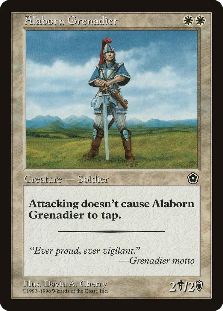 Alaborn Grenadier — Portal Second Age — Magic: The Gathering