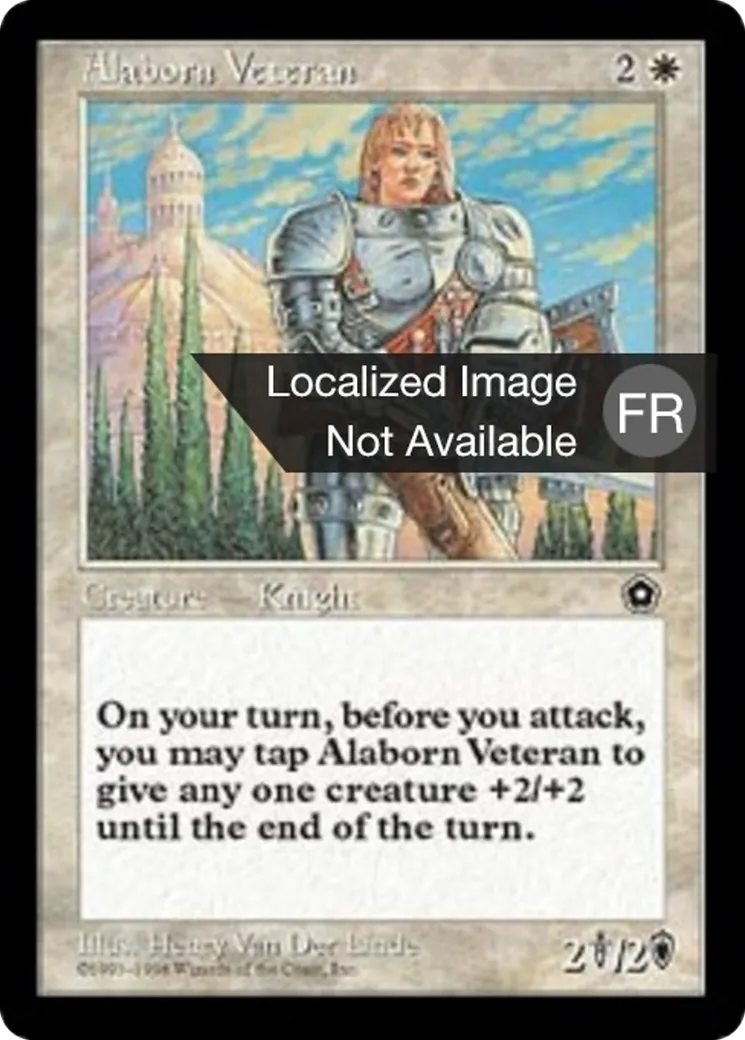 Vétéran d'Alaborn — Portal Second Age — Magic: The Gathering