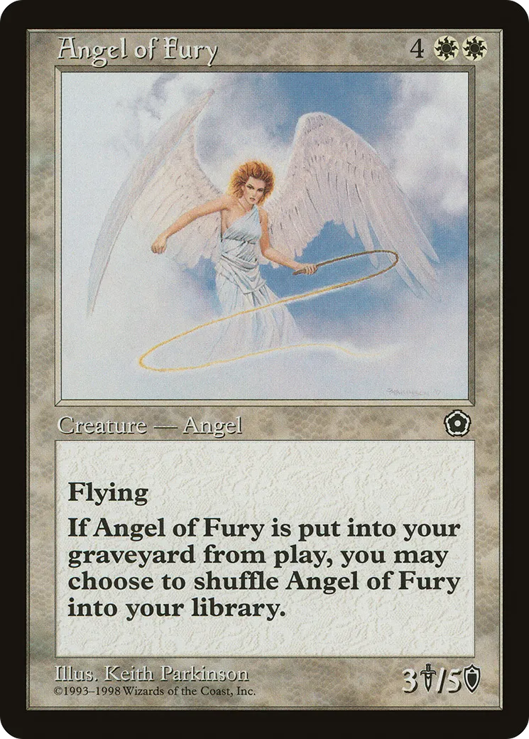 Angel of Fury — Portal Second Age — Magic: The Gathering