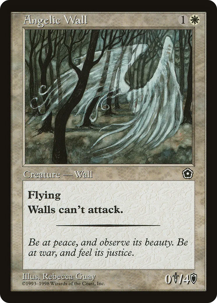 Angelic Wall — Portal Second Age — Magic: The Gathering