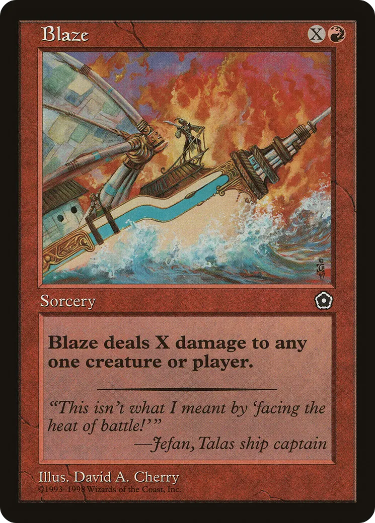 Blaze — Portal Second Age — Magic: The Gathering