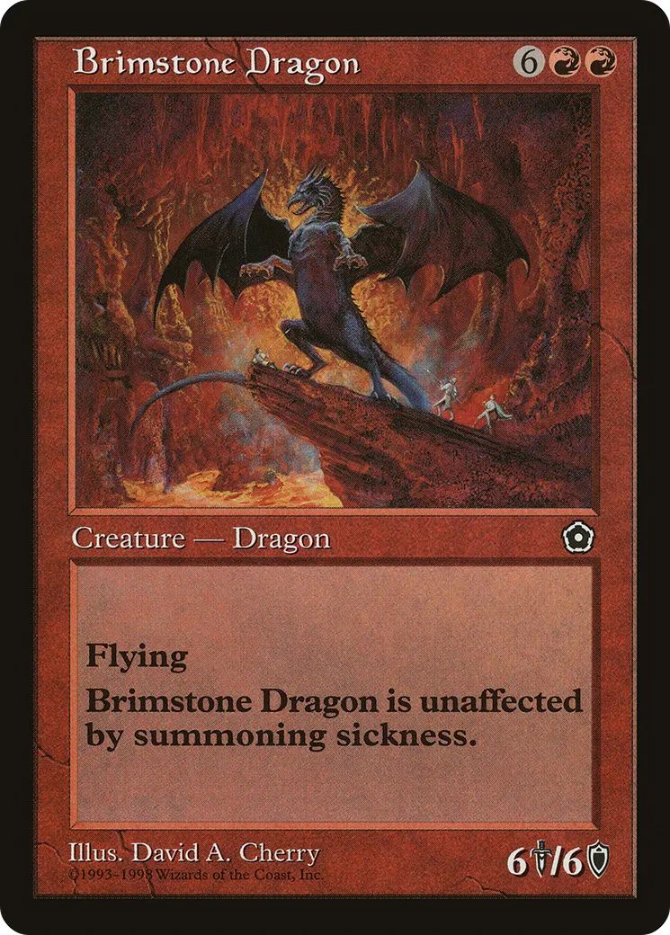 Brimstone Dragon — Portal Second Age — Magic: The Gathering