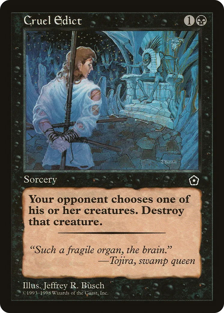 Cruel Edict — Portal Second Age — Magic: The Gathering
