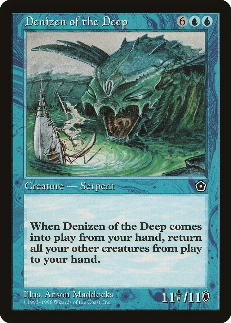 Denizen of the Deep — Portal Second Age — Magic: The Gathering