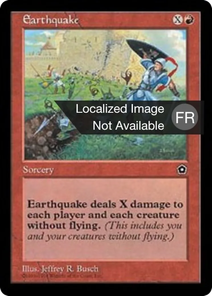 Tremblement de terre — Portal Second Age — Magic: The Gathering