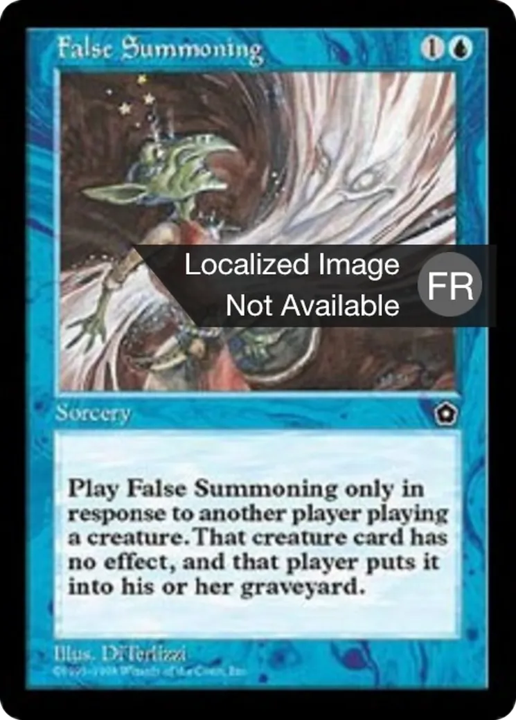 Fausse invocation — Portal Second Age — Magic: The Gathering
