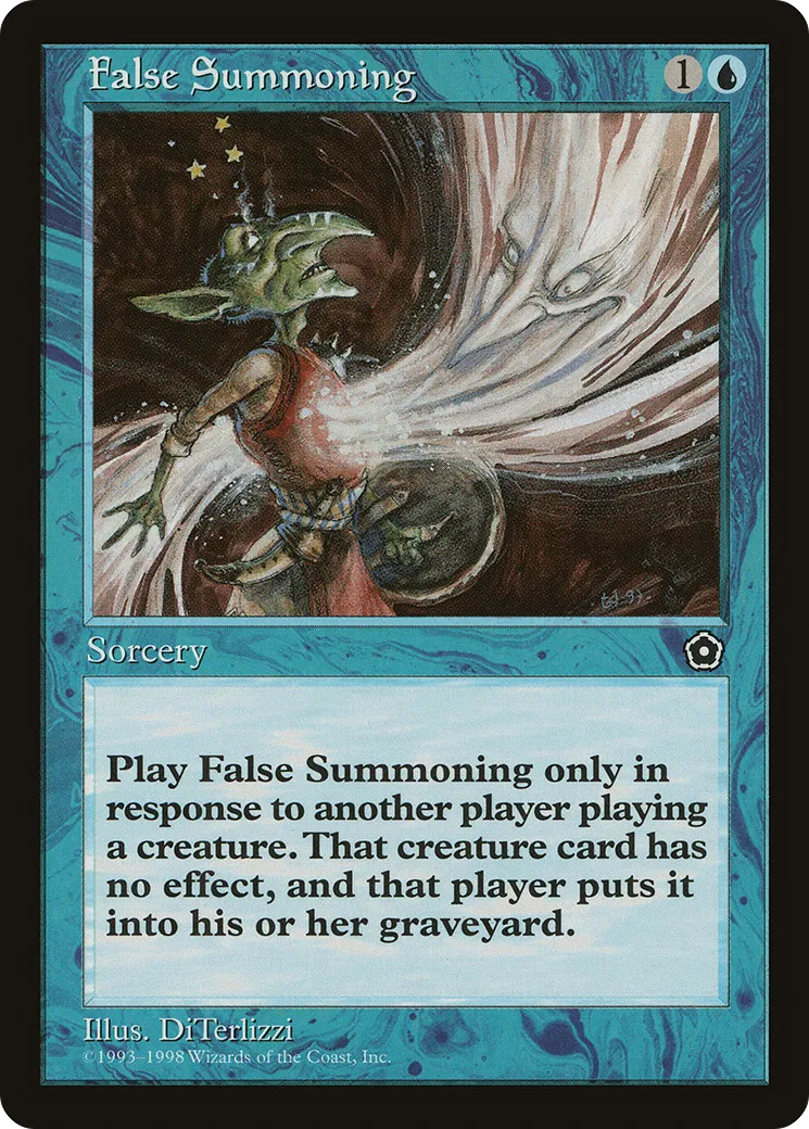 False Summoning — Portal Second Age — Magic: The Gathering
