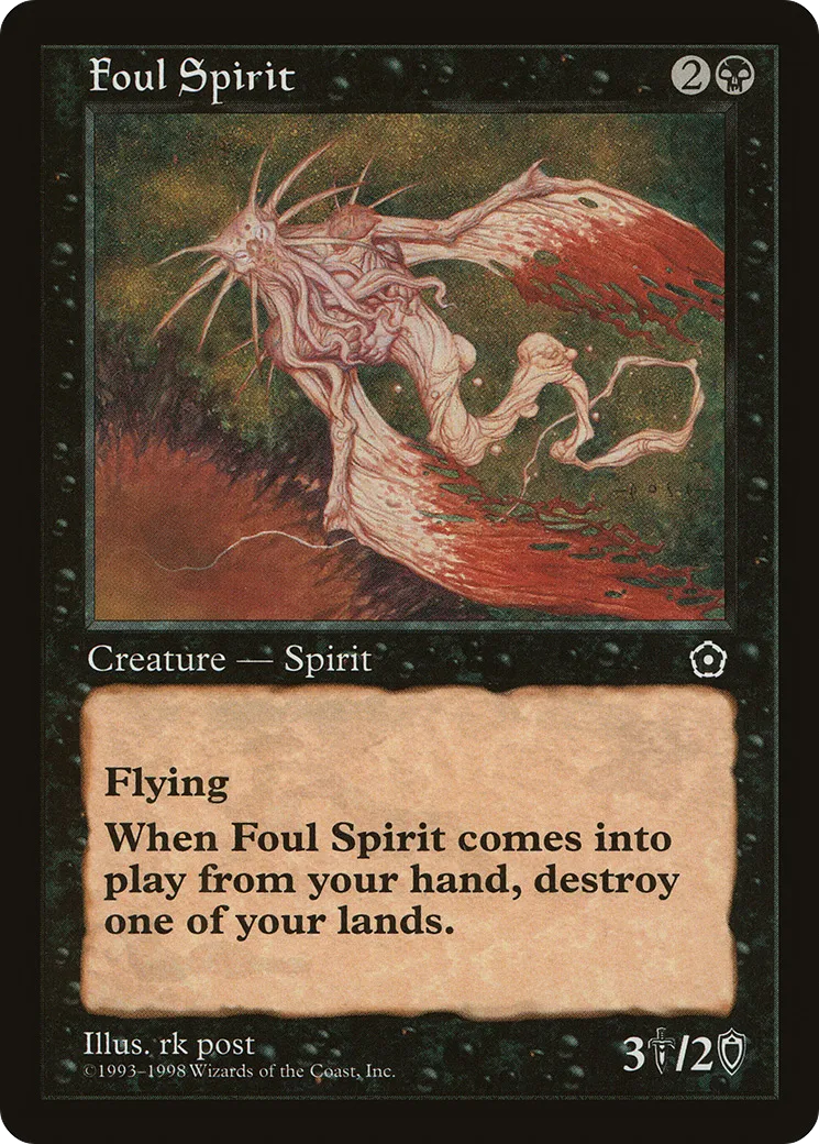 Foul Spirit — Portal Second Age — Magic: The Gathering