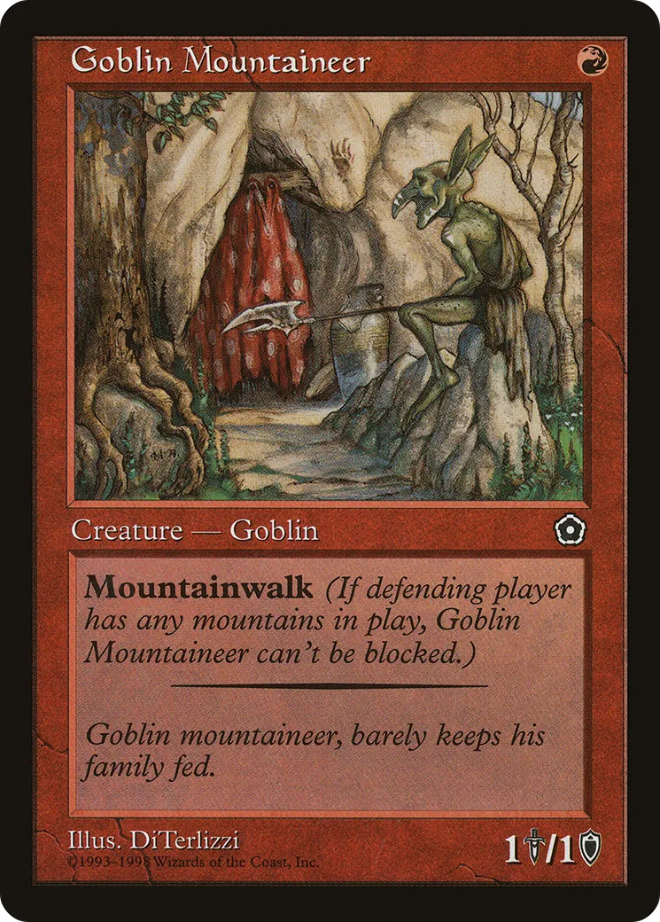 Goblin Mountaineer — Portal Second Age — Magic: The Gathering