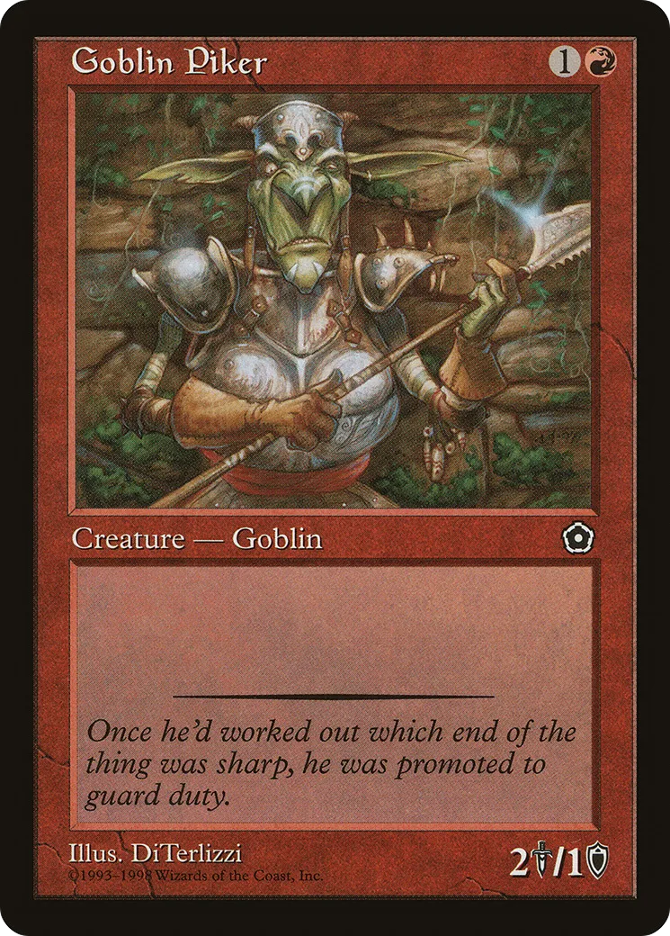 Goblin Piker — Portal Second Age — Magic: The Gathering