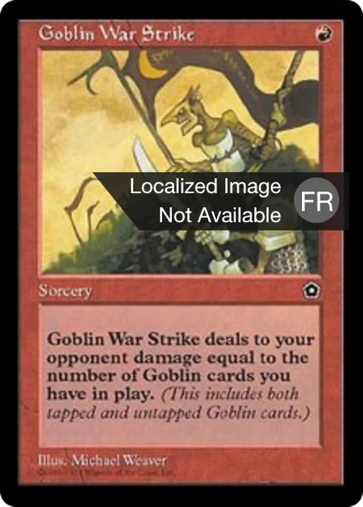Frappe guerrière des gobelins — Portal Second Age — Magic: The Gathering