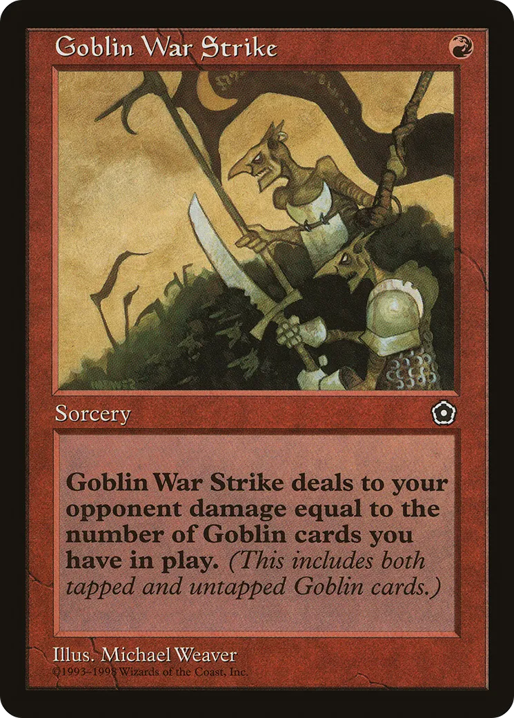 Goblin War Strike — Portal Second Age — Magic: The Gathering