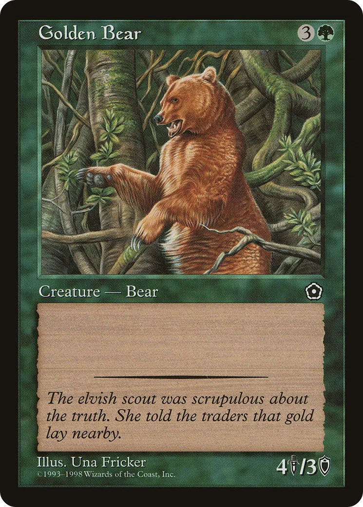 Golden Bear — Portal Second Age — Magic: The Gathering
