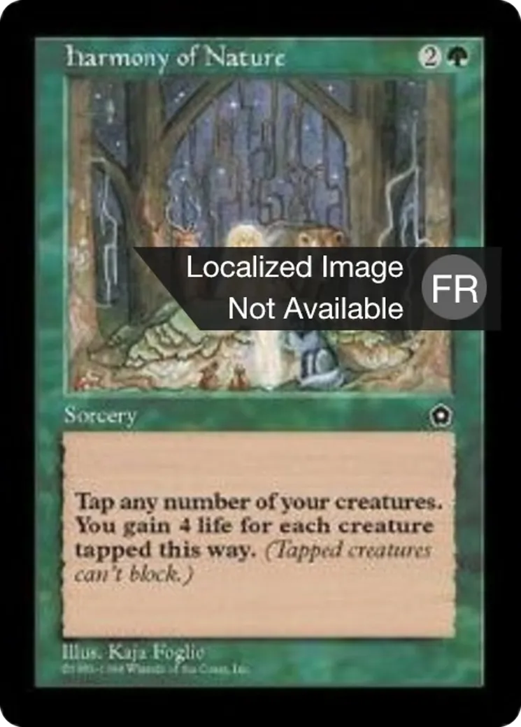 Harmonie de la nature — Portal Second Age — Magic: The Gathering