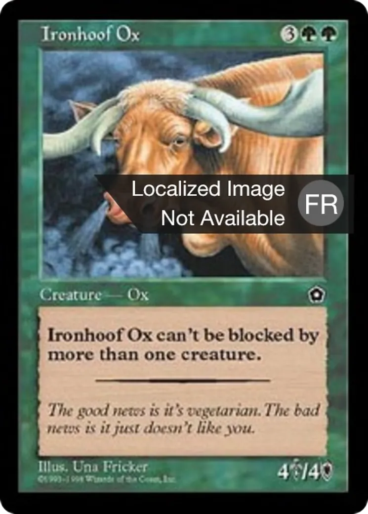 Buffle aux sabots de fer — Portal Second Age — Magic: The Gathering