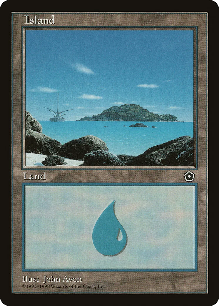 Island — Portal Second Age — Magic: The Gathering