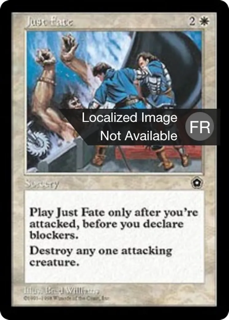 Juste destin — Portal Second Age — Magic: The Gathering