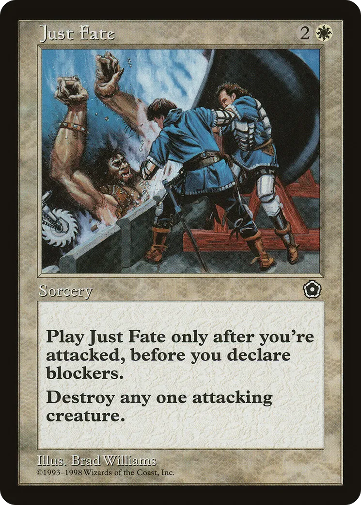 Just Fate — Portal Second Age — Magic: The Gathering