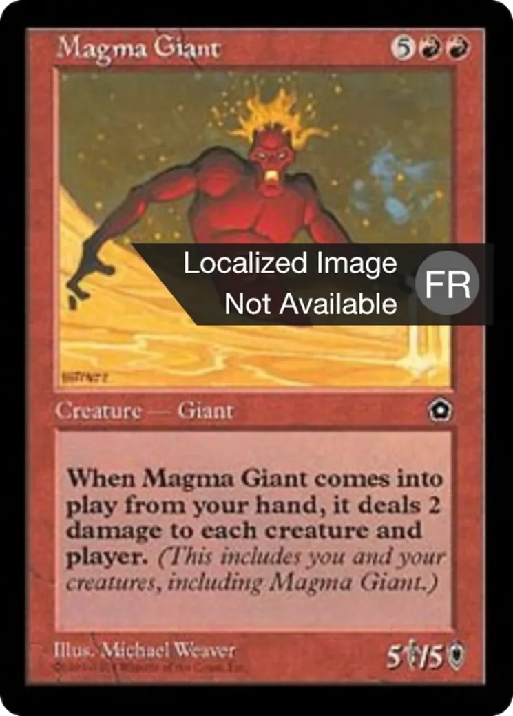 Géant de magma — Portal Second Age — Magic: The Gathering