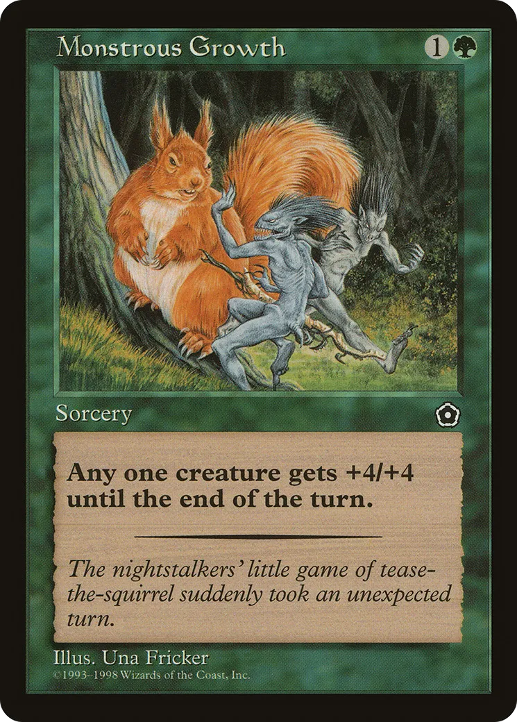 Monstrous Growth — Portal Second Age — Magic: The Gathering