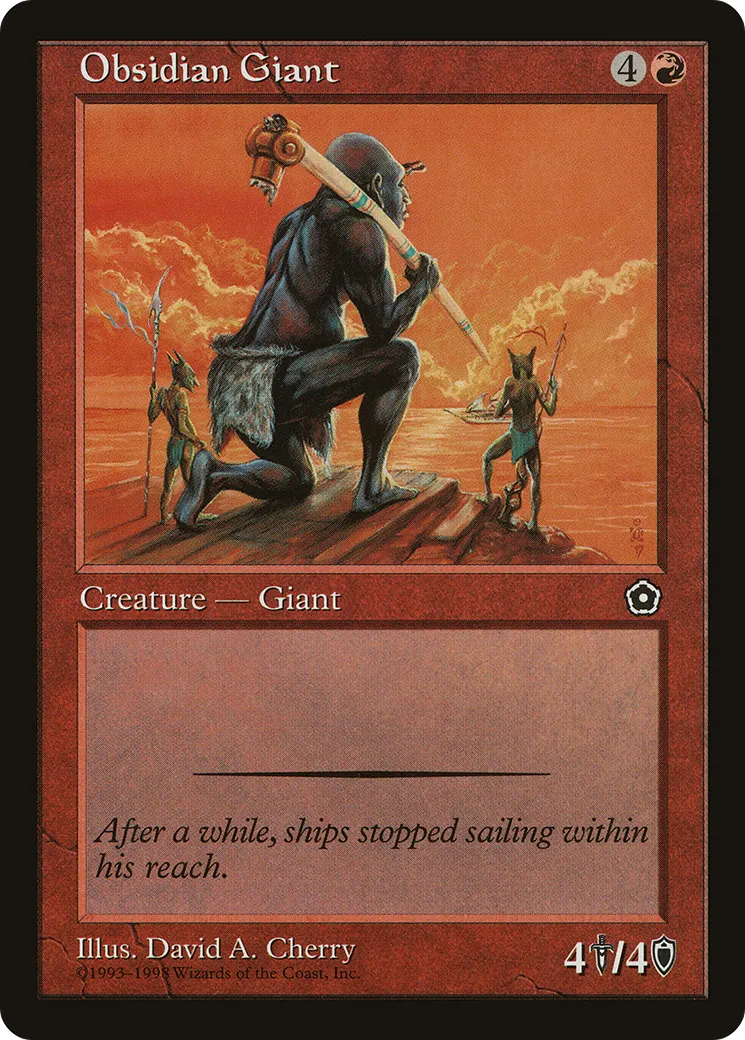 Obsidian Giant — Portal Second Age — Magic: The Gathering