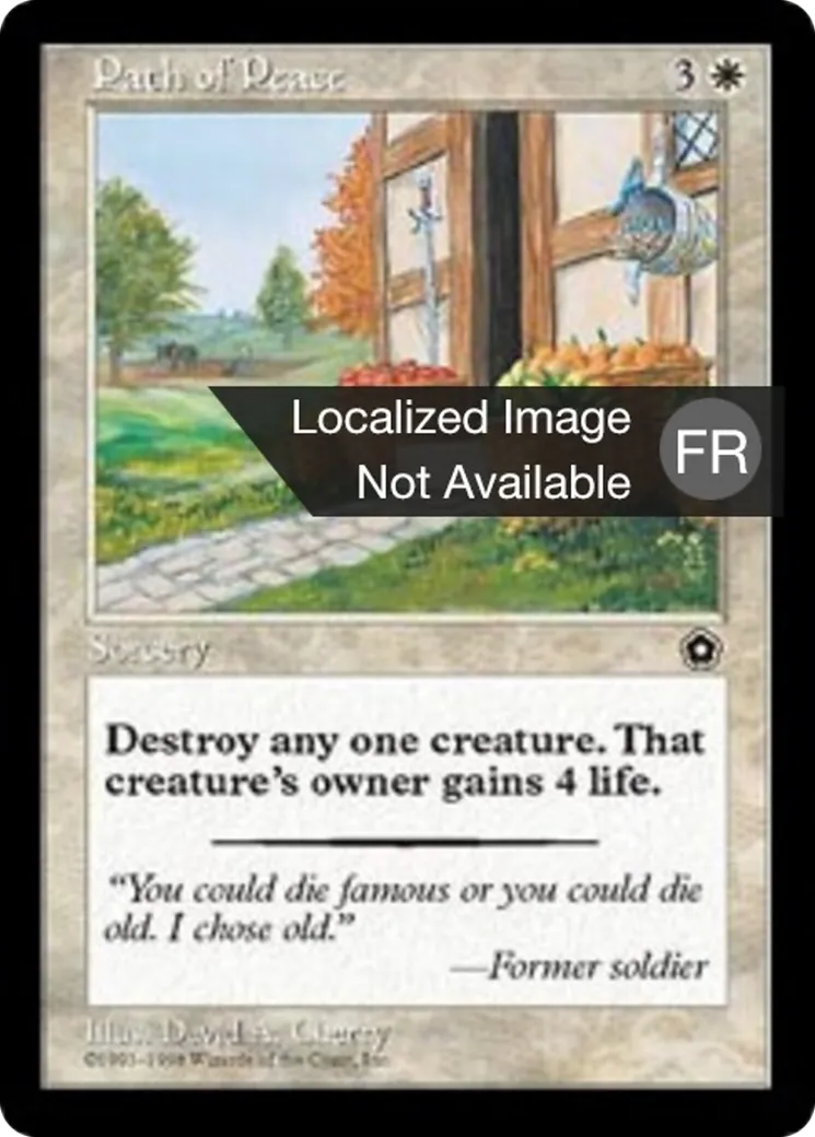 Chemin de paix — Portal Second Age — Magic: The Gathering