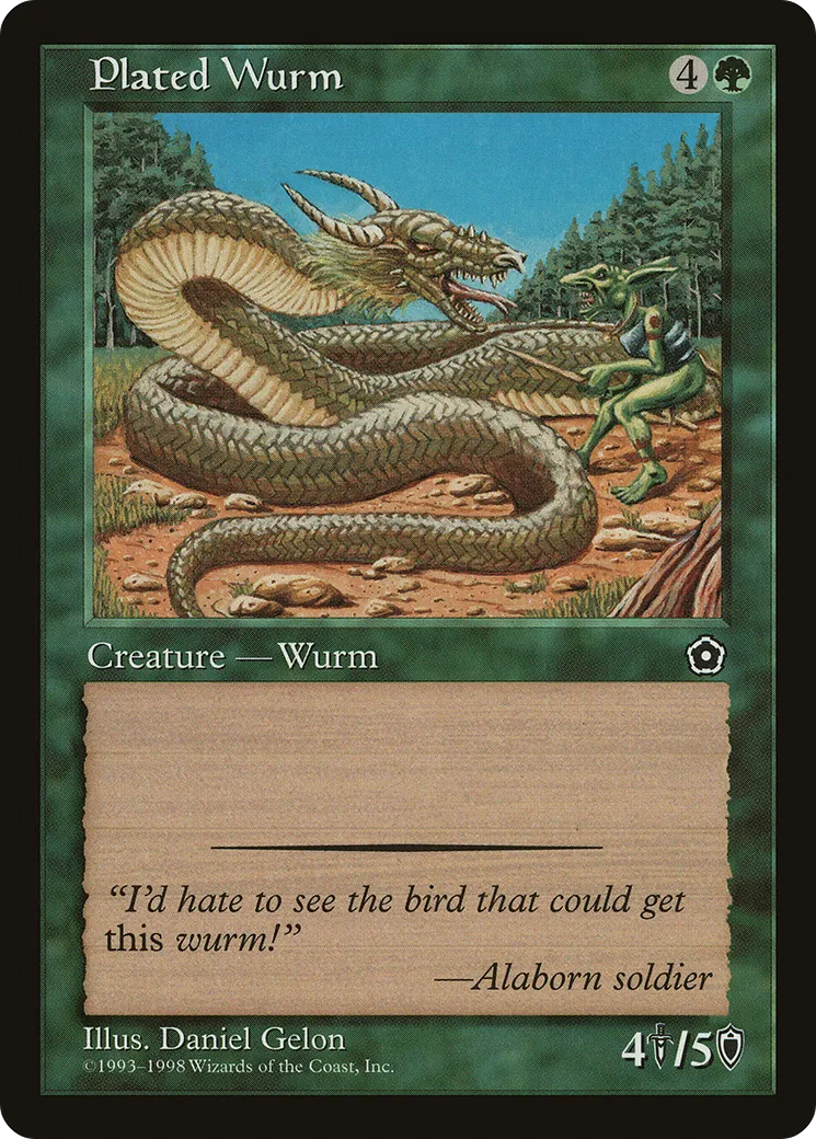 Guivre a plaques — Portal Second Age — Magic: The Gathering