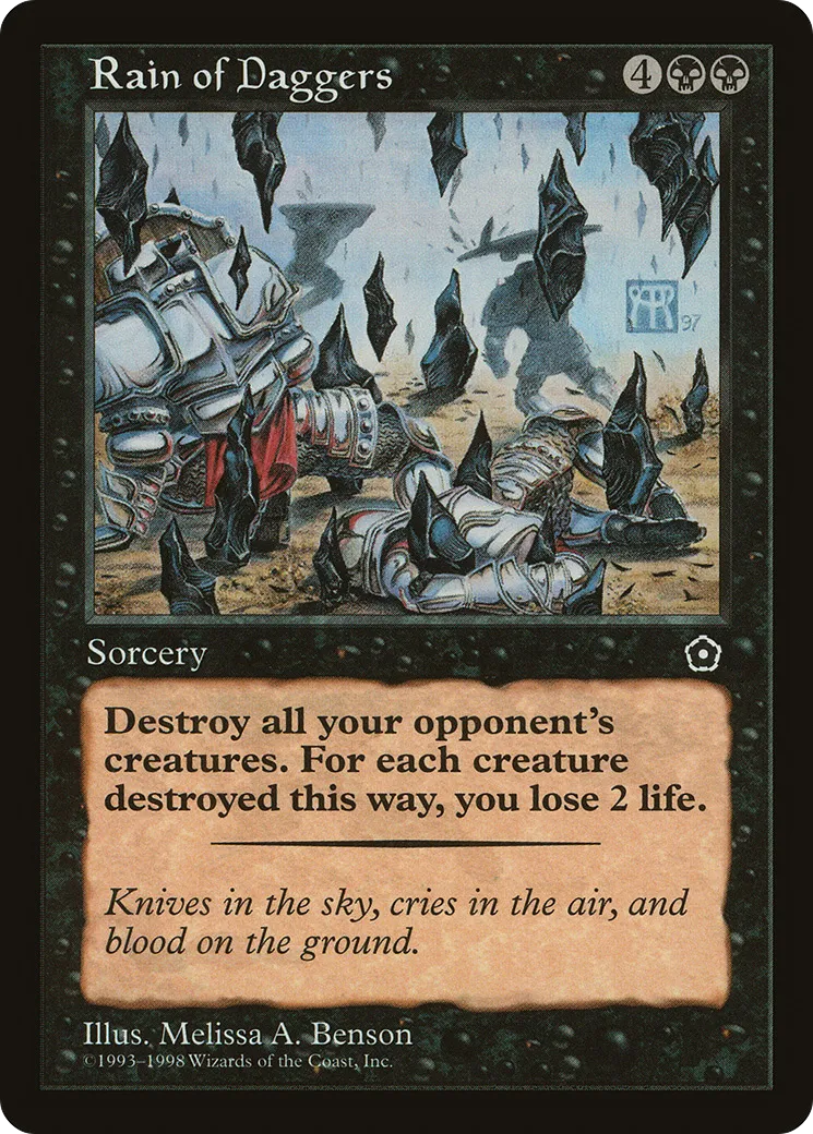 Rain of Daggers — Portal Second Age — Magic: The Gathering