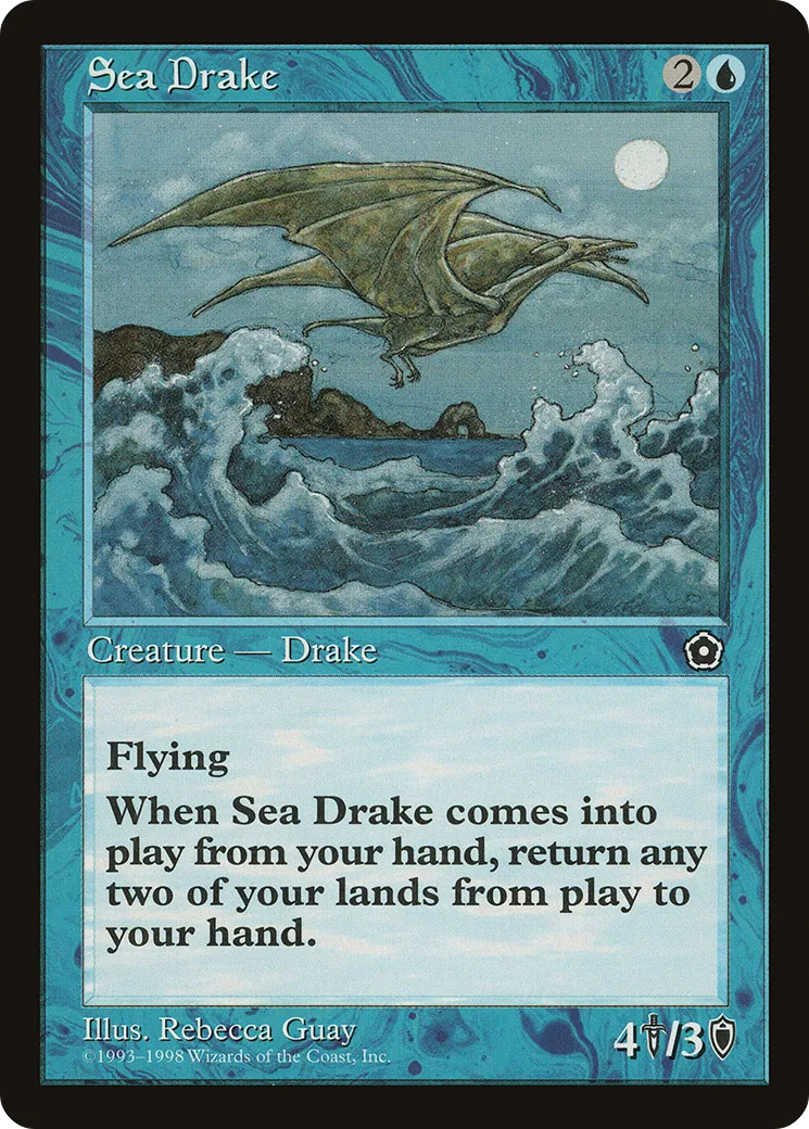 Drakôn marin — Portal Second Age — Magic: The Gathering