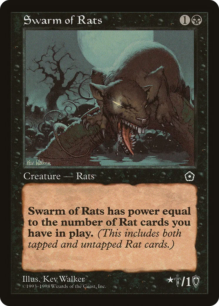Swarm of Rats — Portal Second Age — Magic: The Gathering