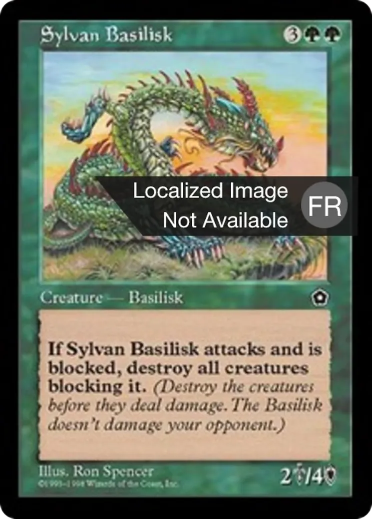Basilic sylvestre — Portal Second Age — Magic: The Gathering