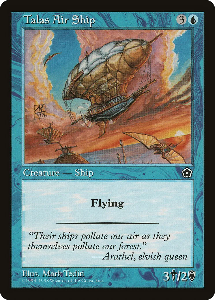 Vaisseau volant talien — Portal Second Age — Magic: The Gathering