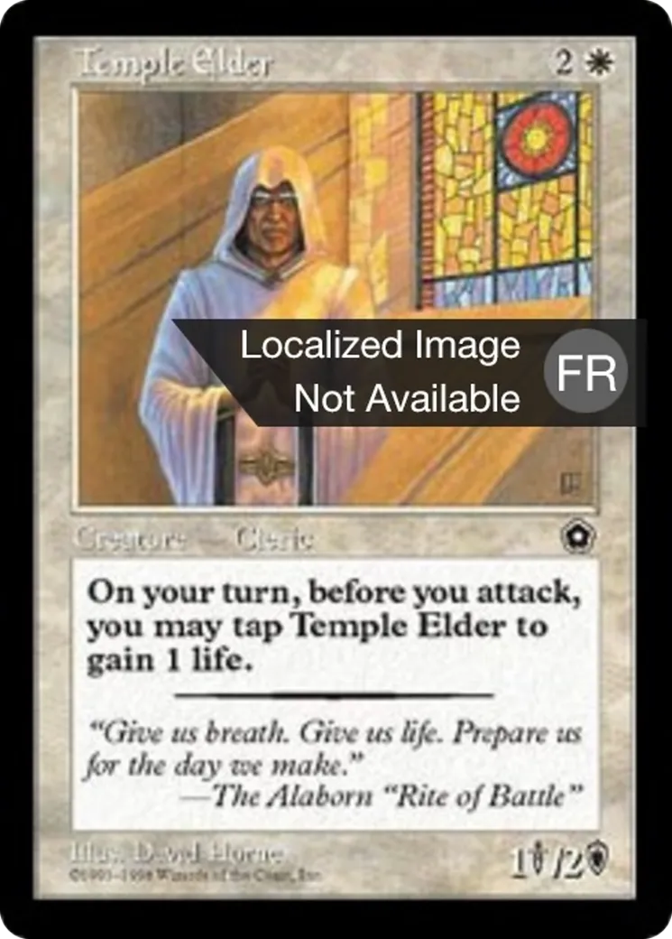Doyen du temple — Portal Second Age — Magic: The Gathering