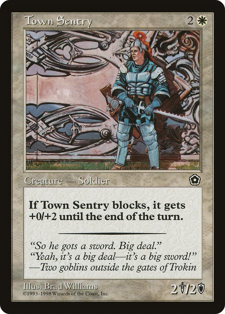 Town Sentry — Portal Second Age — Magic: The Gathering