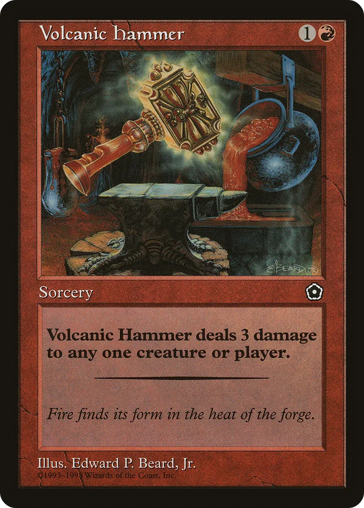 Volcanic Hammer — Portal Second Age — Magic: The Gathering