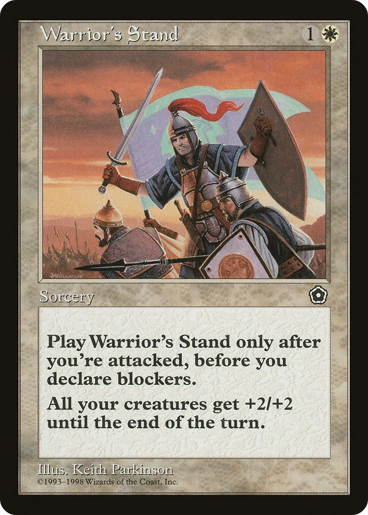 Warrior's Stand — Portal Second Age — Magic: The Gathering