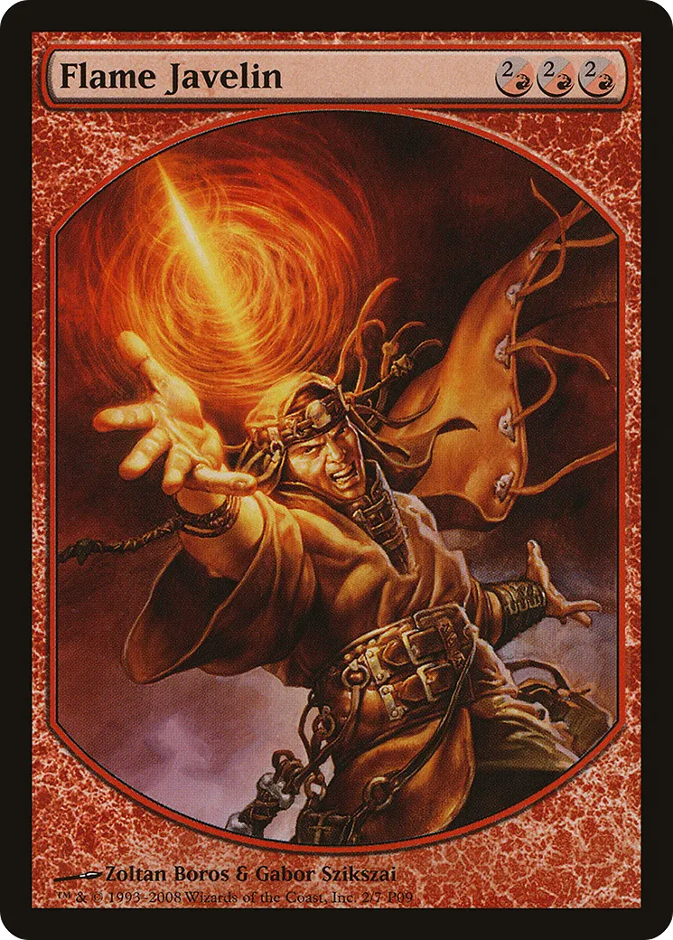 Javelot de flammes — Magic Player Rewards 2009 — Magic: The Gathering