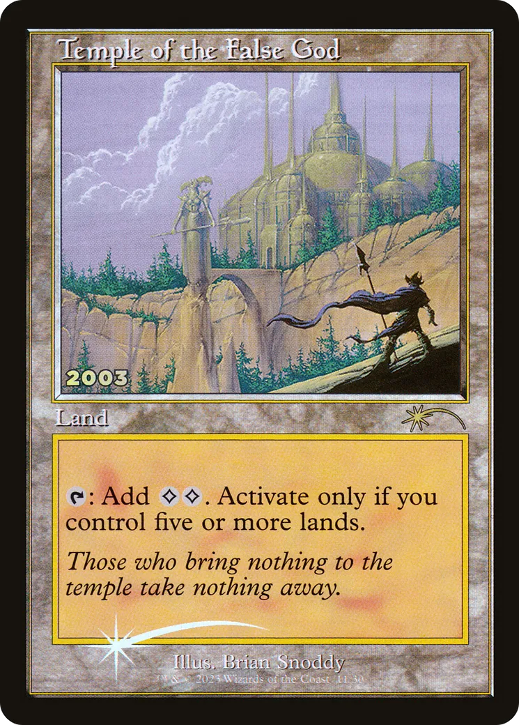 Temple of the False God — 30th Anniversary Play Promos — Magic: The Gathering