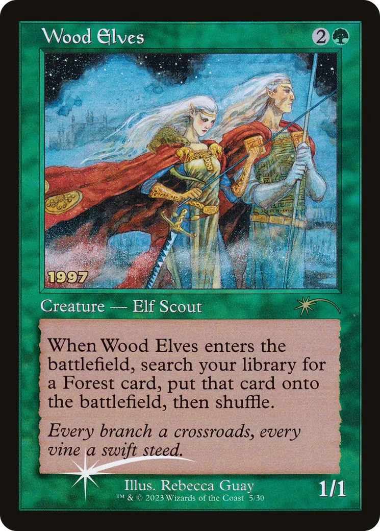 Wood Elves — 30th Anniversary Play Promos — Magic: The Gathering